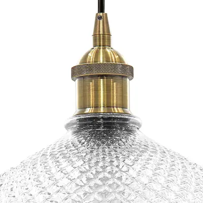 798031 Люстра GENNI 1х40W E27 ЛАТУНЬ/ПРОЗРАЧНЫЙ Lightstar