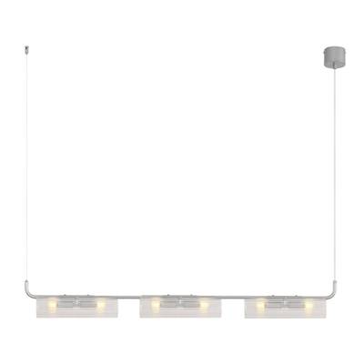 8258/6 SUSPENTIONI LN26 серебро/прозрачный, металл/стекло Подвес G9 6*20W 220V TORONTO