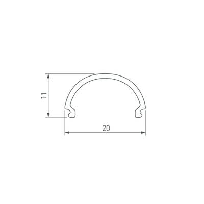 Экран SL-LINE-2011-2000 Round OPAL (Arlight, Пластик)