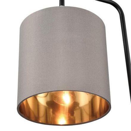 8037/1T MODERNI LN25 черный/серый/золотой, металл/текстиль Настольная лампа Е27 60W 220V ELSA