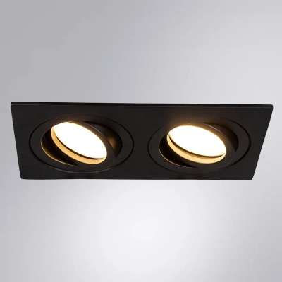 Точечный встраиваемый светильник Arte Lamp TARF A2168PL-2BK, 2хGU10