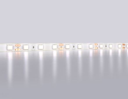 Светодиодная лента GS2102 5050 60Led/ 14.4W m/ 12V IP65 4500K/ 5000*10*2.87mm/ кратность резки 50mm (2 конт.)