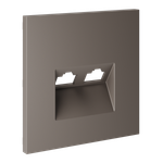 VLS001414 Накладка для розетки компьютерной двойной RJ45+RJ45 кат.6, S70 (капучино). (ТМ Maytoni)