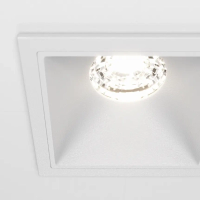 Встраиваемый светильник Альфа / Alfa LED 10 Вт 4000 К 36°, DL043-01-10W4K-SQ-W. TM Maytoni