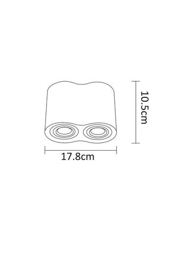 Точечный накладной светильник Arte Lamp FALCON A5645PL-2BK, 2хGU10