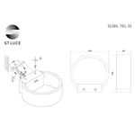 SL591.701.01 Светильник настенный ST-Luce Матовый Никель,Белый/Матовый Никель,Белый LED 1*6W 4000K