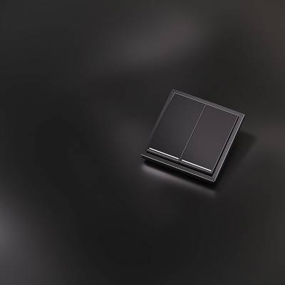 VLSM000412 Клавиши для выключателя/переключателя двухклавишного с подсветкой, S70 Metal (антрацит). (ТМ Maytoni)