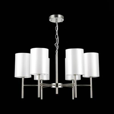 SLE107303-06 Светильник подвесной Никель/Белый E14 6*40W