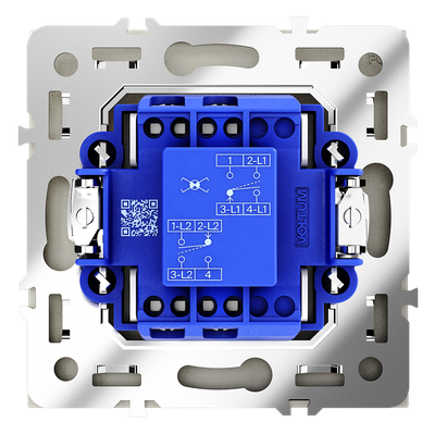 VLS010504 Перекрестный переключатель встраиваемый VOLTUM S70 одноклавишный 10А, (шелк) (ТМ Maytoni)