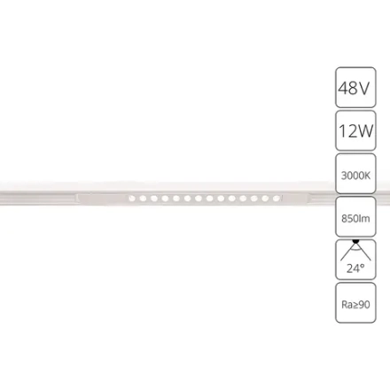 Магнитный трековый светильник Arte Lamp OPTIMA A7286PL-1WH, LED