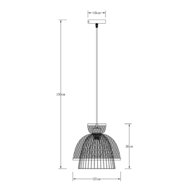 Подвесной светильник Arte Lamp WOODSTOCK A7070SP-1BK, 1хE27