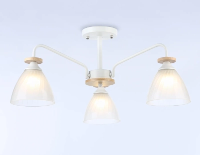 Светильник подвесной TR9562/3 WH/FR белый/белый матовый E27/3 max 40W D620*250