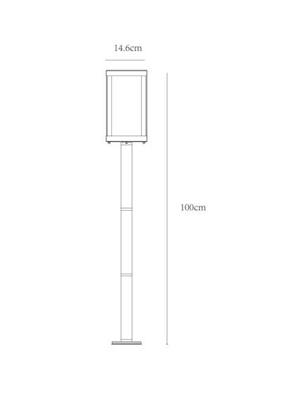 Ландшафтный светильник Arte Lamp BELFAST A4569PA-1BK, 1хE27
