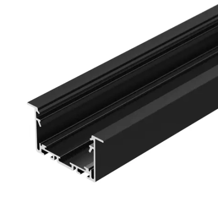 Профиль S2-LINIA69-F-2500 SEAMLESS BLACK (Arlight, Алюминий)