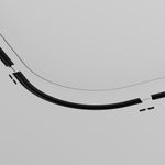 Коннектор радиусный D900 встраиваемый под ГКЛ 9,5мм Levity черный, TRA184-R900-12B. TM Maytoni