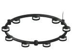 Корпус светильника Techno Ring подвесной для насадок Ø85мм C9242/9 SBK черный песок D740*70.5mm GX53/9