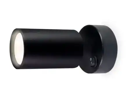 Накладной поворотный спот с выключателем TA1292 BK черный GU10 max 12W 87*55*138