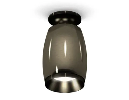 Комплект накладного светильника XS1123042 DCH/PBK черный хром/черный полированный MR16 GU5.3 (N6902, C1123, N7031)