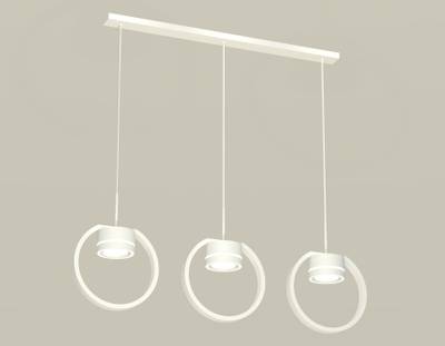 Комплект подвесного светильника с акрилом XB9106151/3 SWH/FR белый песок/белый матовый GX53 (C9106, N8433)