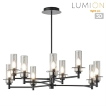 6555/9C CLASSI LN26 100 черный/дымчатый/металл/стекло Люстра потолочная E14 9*40W 220V MADONNA