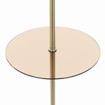 Citilux Вена CL402930T Торшер бронза со столиком и белым абажуром