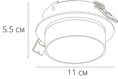 Точечный встраиваемый светильник Arte Lamp IMAI A2264PL-1BK, GX53