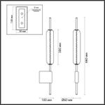 4794/12WL PENDANT ODL21 479 бронзовый/белый Бра LED 12W REEDS