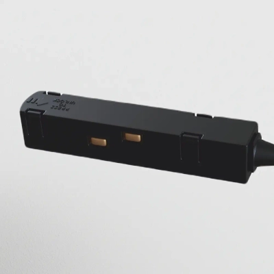 Коннектор питания угловой S35 черный, TRA004CPC-22B. TM Maytoni