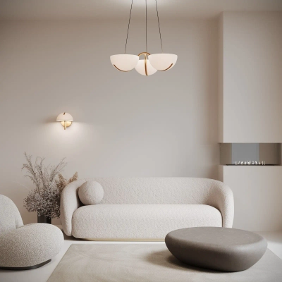Подвесной светодиодный светильник 50083/3 LED золото, LED
