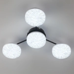 8236/4CL LEDIO LN25 000 черный, металл/акрил Люстра потолочная с ПДУ LED 55W 3000-6000К 220V DIDANA