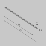 Трековый светильник Базис / Basis Exility X 2700-6000K 18Вт 120° Dim Smart Zigbee, TR240-4-18WTW-DSZ-B. TM Maytoni