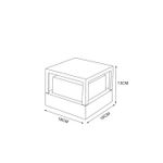 Уличный настенный светильник Arte Lamp ULYSSES A8712AL-1BK, 1хLED