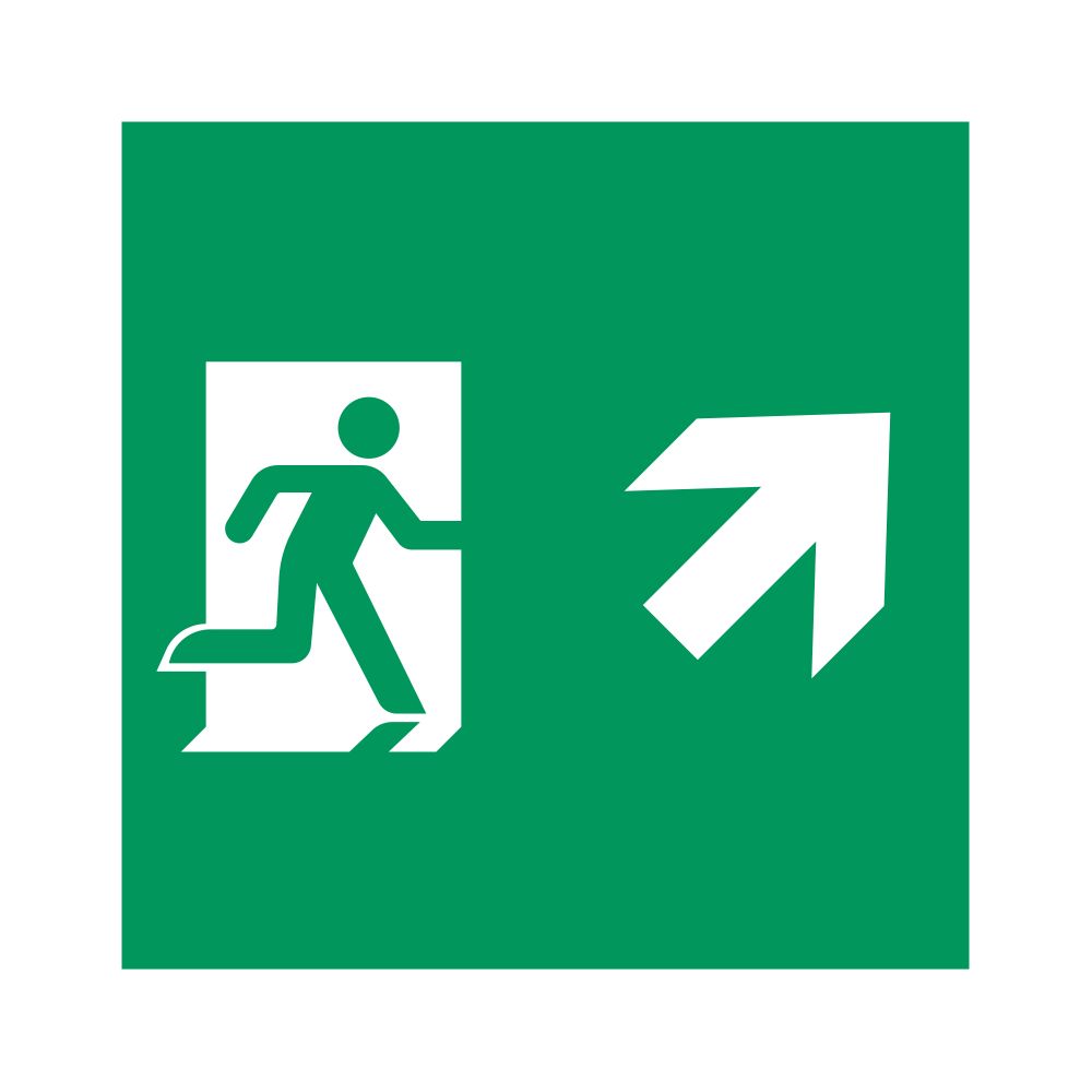 Пиктограмма EMGP-MARK-MA-RUP (Человек, Вверх-Вправо) (Arlight, Пластик)