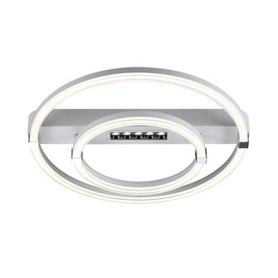 7665/55LR MITRA LED SN Светильник пластик/белый LED 55Вт 3000-4000-6000K 545х505 IP20 пульт ДУ TRECKY