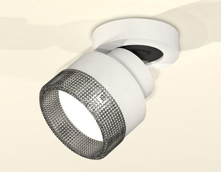 Комплект накладного поворотного светильника с композитным хрусталем XM8101041 SWH/BK белый песок/тонированный GX53 (A2228, A2105, C8101, N8484)