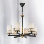 731067 Люстра CERO 6х40W E14 ЧЕРНЫЙ/ЗОЛОТО/БЕЛЫЙ Lightstar