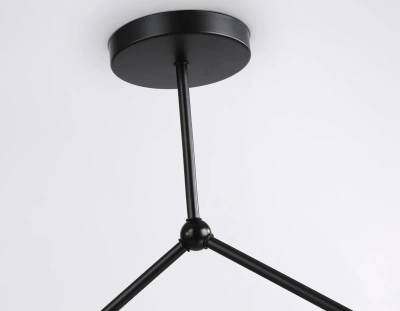 Потолочный светильник в стиле лофт TR8033/4 BK черный E27*4 max 40W D670*440
