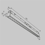 Трековый светильник Точки / Points Exility 2700-6000K 24Вт 36° Dim Dali1, TR031-4-24WTW-DD-W. TM Maytoni
