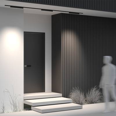 Уличный трековый светильник Points Exility IP 4000К 24Вт 36° черный O-TR02-2-S-24WB4K. TM Maytoni