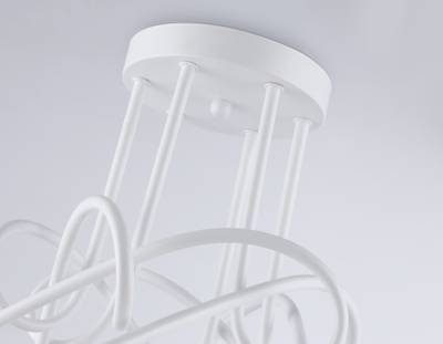 Потолочный светильник в стиле лофт TR80417/5 WH/CH белый/хром E27/5 max 60W D690*370