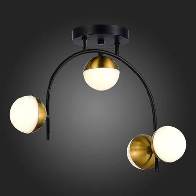 SLE6500-402-04 Люстра потолочная Черный,Золотистый/Белый LED 4*8W 4000K