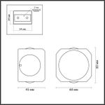 4222/4WL HIGHTECH ODL21 383 черн/металл Настенный светильник IP54 LED 4W 350Лм 3200K MIKO
