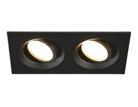 Светильник встраиваемый TN102746/2 BK черный IP20 GU5.3/2 180*95*25