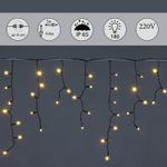 A-020 LED A WW светодиод."бахрома" 3x0.6м 140LED черный провод влагозащ.,морозостойк,без контроллера