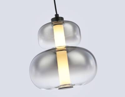 Светильник светодиодный подвесной LH11052 BK/SM черный/дымчатый 12W 3000K D230*265