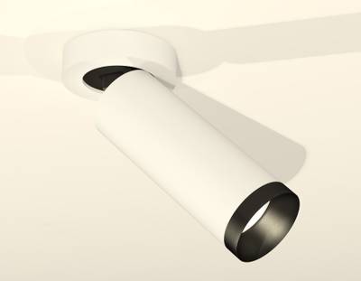 Комплект накладного поворотного светильника XM6342201 SWH/PBK белый песок/черный полированный MR16 GU5.3 (A2228, C6342, N6131)