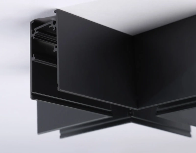 Коннектор X-образный для накладного шинопровода Magnetic GL3376 BK черный 170*170*53.7