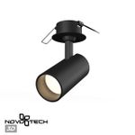359224 SPOT NT23 267 черный Светильник встраиваемый светодиодный IP20 LED 15W 220V 1440Лм 3000К SELENE