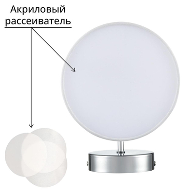 6591/1W CLASSI LN25 62 хром/белый, металл/текстиль Бра E14 1*40W 220V SUNTORI