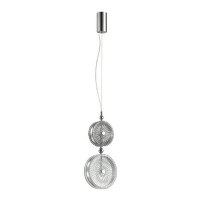 5416/13LA L-VISION ODL_EX23 154 хром/серый/св.серый металл/стекло Подвес LED 13W 4000K CARAMELLA